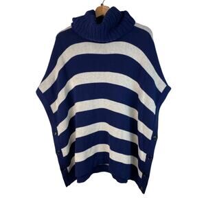 Banana‎ Republic XS Reversible Merino Wool Blend Turtleneck Sweater *